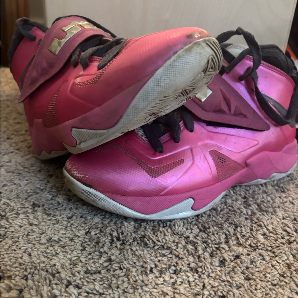 Pink LeBron Athletic Sneakers
